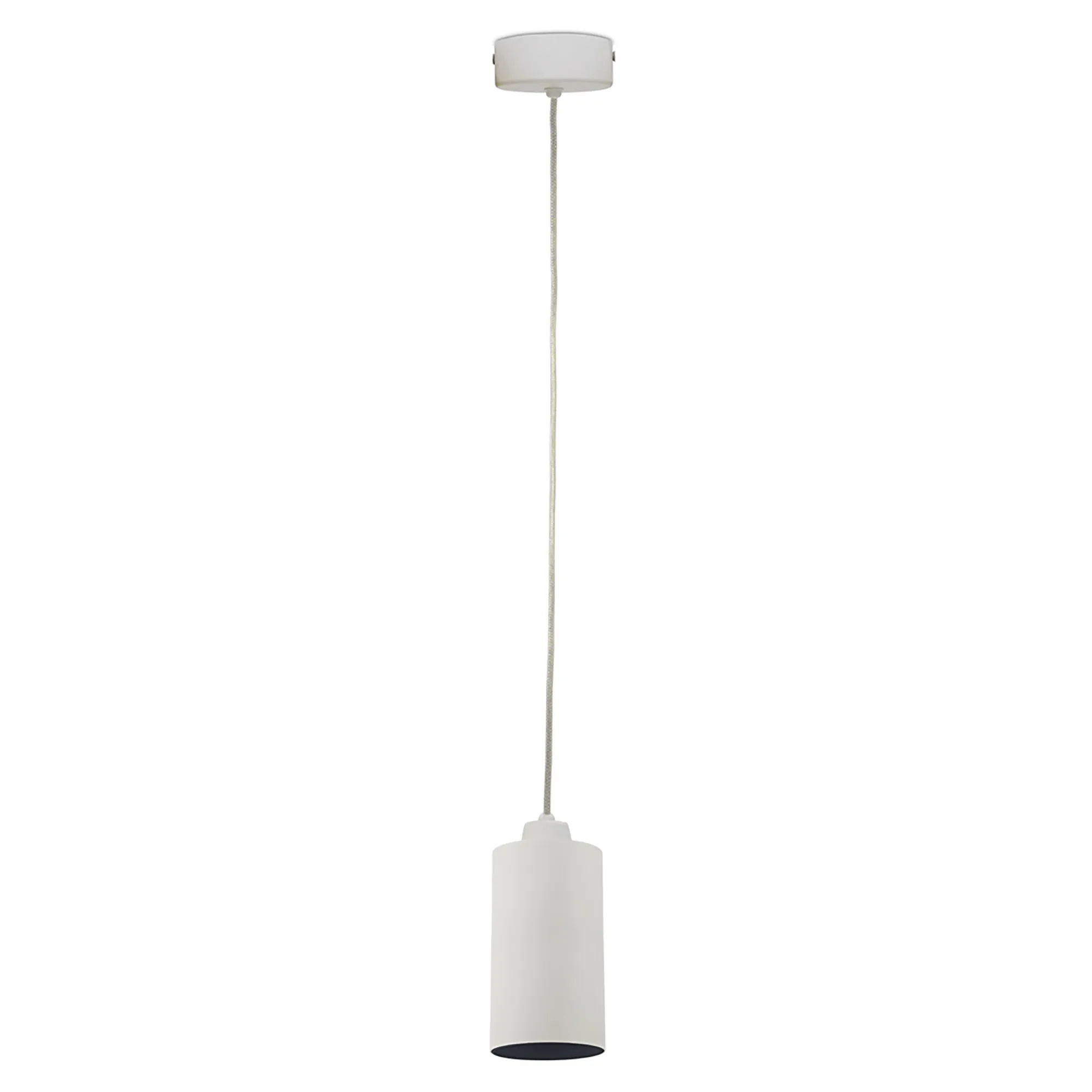 DL350037  Eos 15 P, 15W White & Black LED Pendant Spotlight 1180lm 10° 2700K IP20